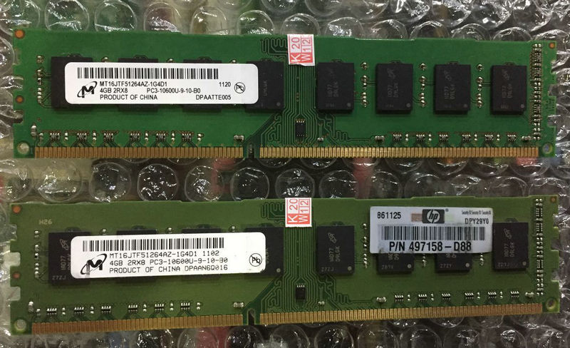 镁光 DDR3 1333 4G 2R*8 PC3-10600U 台式机内存 电脑硬件/显示器/电脑周边 内存 原图主图