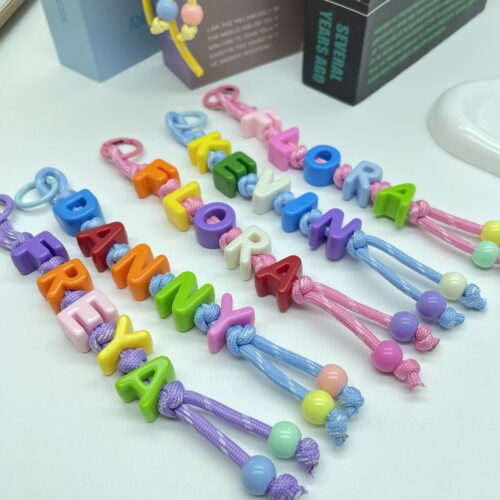 彩色亚克力26字母串珠diy饰品