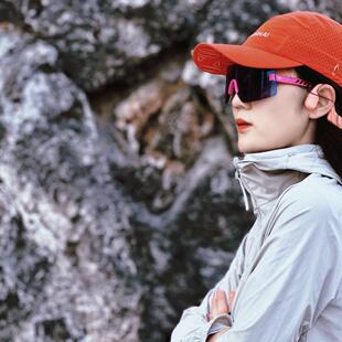 ZK全顶帽Runing跑步越野马拉松透气防紫外线速干帽子