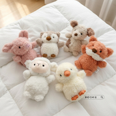 可爱卷毛小羊公仔猪玩偶狐狸毛绒玩具狗狗鸭子布娃娃女生生日礼物
