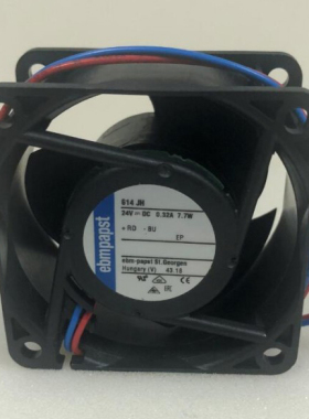 614JH 全新原装德国风机 Papst 6032 DC24V EBM 7.7W散热风机风扇