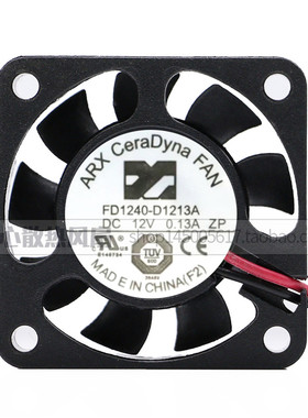 全新ARX CeraDyna FAN 4010 4CM FD1240-A1213A DC12V 0.13A风扇