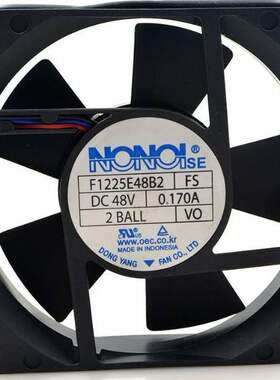原装 NONOISE 48V0.17A 12CM 12025 工业电源散热风扇 F1225E48B2