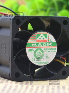 台湾 永立 MAGIC MGT4024ZB-R28 4cm 24V 0.20A 4028 散热风扇