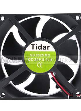 全新tidar vd8025ms 24v 0.11a 8cm 8025 散热风扇