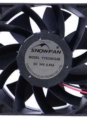 全新 SNOWFAN YY9238M24B YY9238H24B 24V 0.48A/0.72A变频器风扇