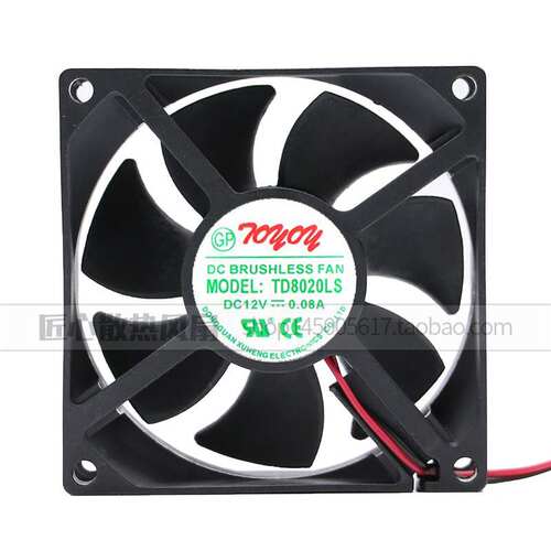 全新8CM冰箱 饮水机风扇 TD8020LS DC12V 0.08A 80*20MM静音风扇