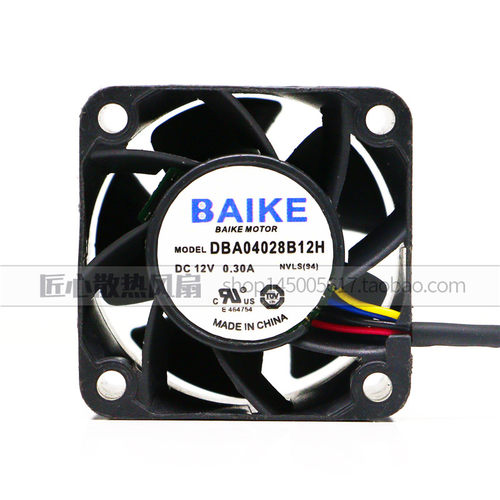 原装 BAIKEFAN DBA04028B12H DC12V 0.30A NVL5(94) 4028散热风扇