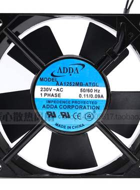 ADDA AA1252MB-ATGL 230V 0.11/0.09A 12CM 12025 轴流风机