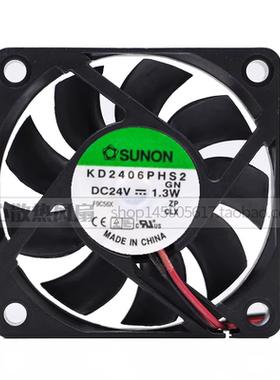 KD2406PHS2 sunon建准 24V 1.3W 6015 6CM/厘米 变频器散热风扇