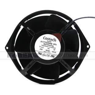 全新台湾COSTECH A17T23SWB MT0 230V 42W 全金属耐高温设备风扇