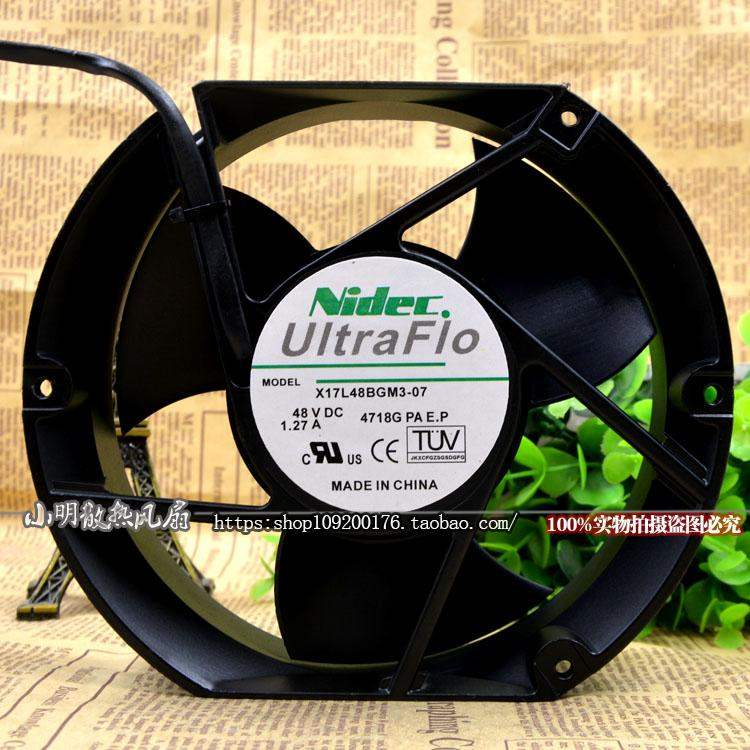 NIDEC 风机 X17L48BGM3-07 48V 1.27A海立普变频器风扇172*150*51