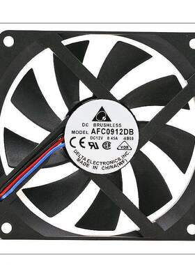 台达9015 9CM 双滚珠 12V 0.45A 四线PWM温控超薄风扇 AFC0912DB