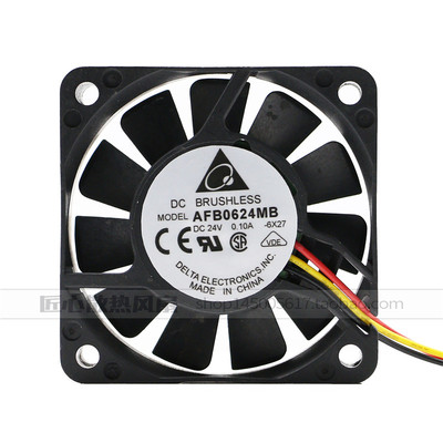 台达 AFB0624MB 6015 6cm 24V 0.10A 安川五系驱动器3线散热风扇