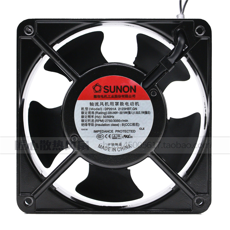 正品SUNON DP200A P/N2123XSL HBL HSL XBL HBT 12038 12CM 220V 3C数码配件 USB风扇 原图主图