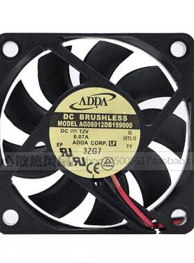 ADDA 12V0.07A 6015 超静音CPU电源6cm散热风扇 AG06012DB159000