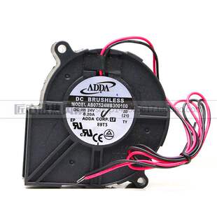 原装ADDA AB07524MB300100 DC 24V 0.20A 7.5cm 7530 涡轮 鼓风机
