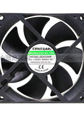 原装 SENSDAR SE9225HB AC115/230V 6W 9厘米焊机机箱散热风扇
