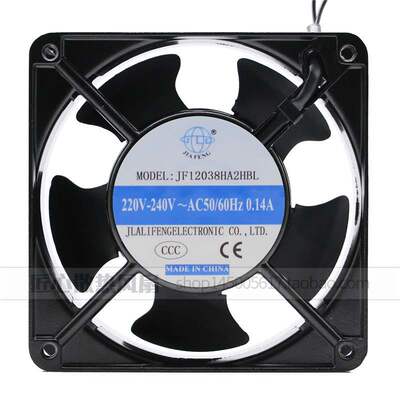 全新JIA FENG JF12038HA2HBL/HSL 220V 12厘米 0.14A机柜散热风扇