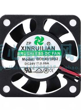 欣瑞联XINRUILIAN RDH4010B2 24V 0.09A 4010 静音 设备 散热风扇