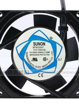SF11592A P/N1092HSL 1092HBL全新建准SUNON 9025 AC110散热风扇