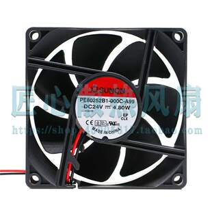 SUNON建准 PE80252B1-000C-A99 8025 24V 4.80W 大风量散热风扇