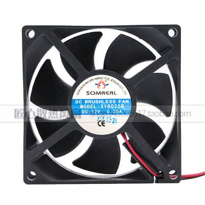 全新SOMREAL XY8025B 12V 0.25A 8CM 8025 电焊机变频器散热风扇