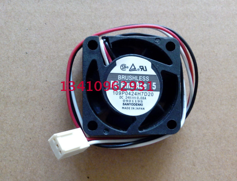 现货SANYO 109P0424H7D20 24V 0.08A 40*40*15变频器专用风扇