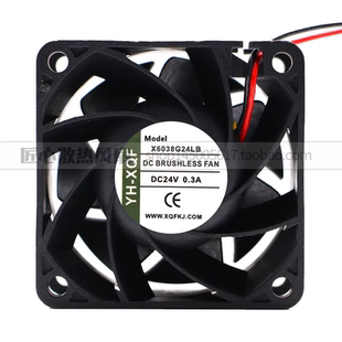 X6038G24LB 24V 0.3A 6厘米散热风扇 60x60x38mm XQF
