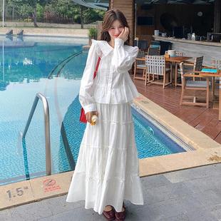 减龄提升品质法娃装 年新B157FN88款 领上衣娃半裙 女春秋装 两件套式