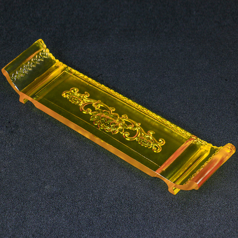 古法琉璃圣水杯七宝琉璃莲花供台贡杯大悲咒供水杯底座