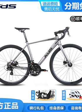 喜德盛公路自行车RT280禧玛诺14速线拉油碟铝合金爬坡车架弯把车