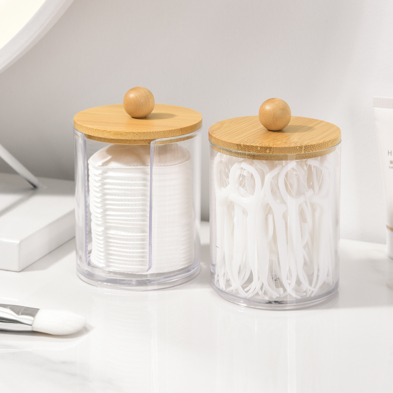 化妆棉收纳盒透明防尘