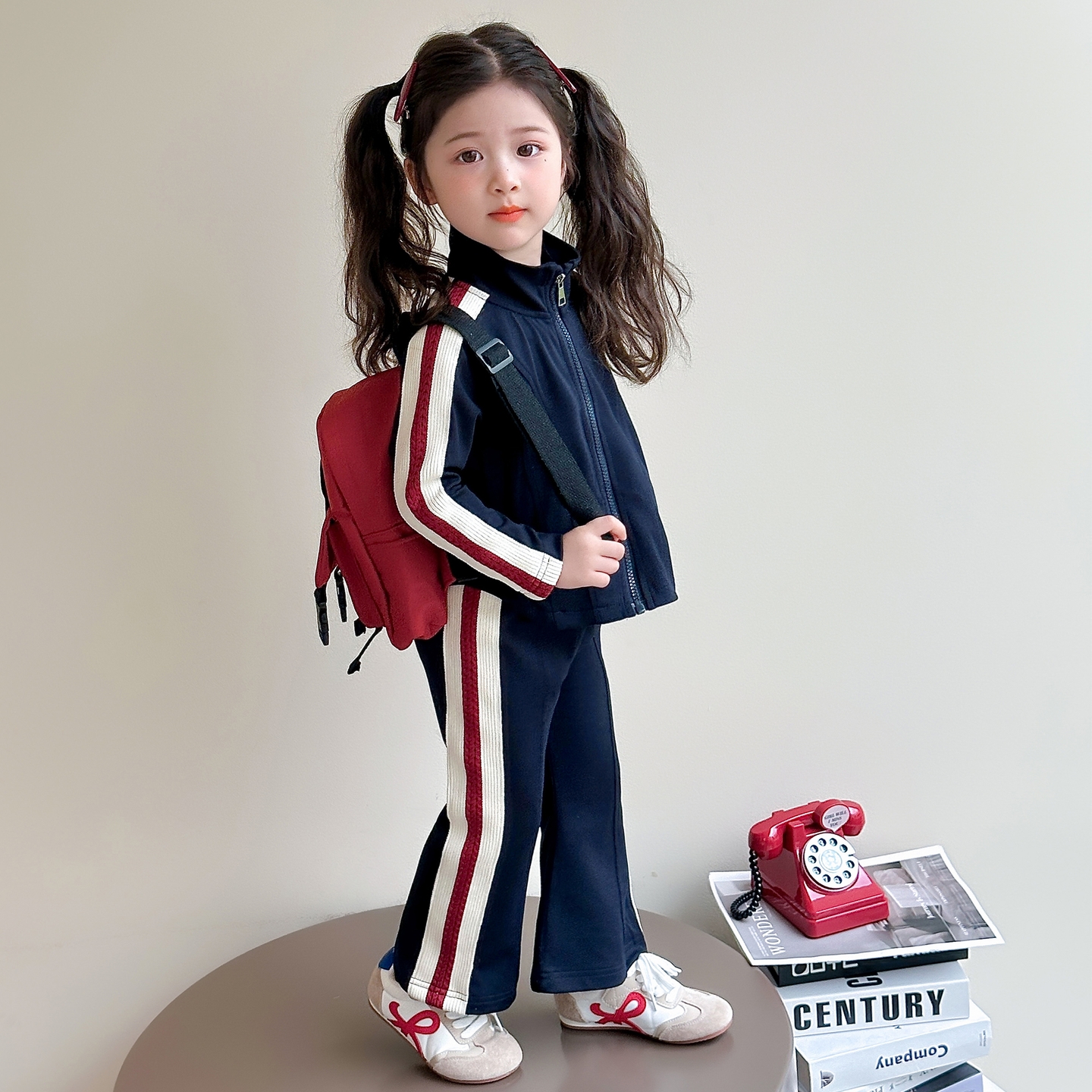 女童套装春秋款2025新款中小童潮