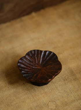 手工制作实木盖置功夫茶道配件摆件搁置