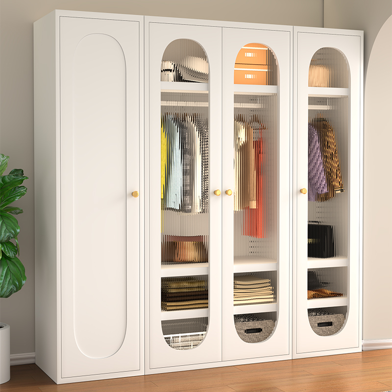 衣柜铁小户型钢制家用简易组装儿童卧室出租房大容量收纳金属衣橱