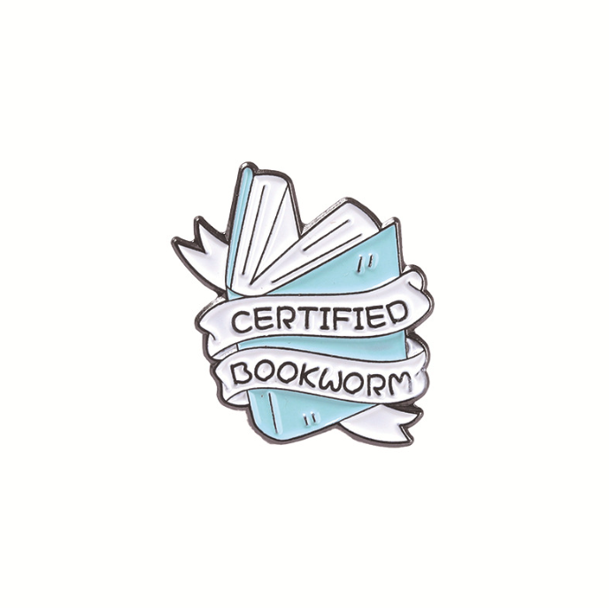 Cartoon letter book badge brooch Student bag decoration college style animal reading cardigan button Japanese and Korean versions thumbnail 7
