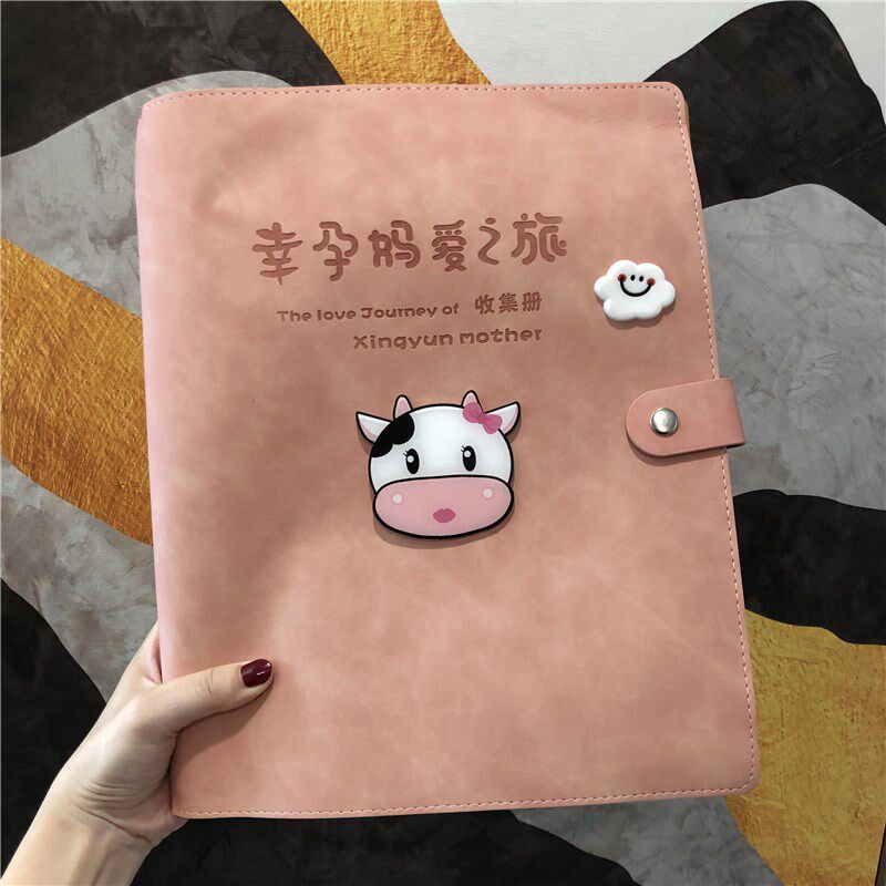 소  임신 테스트 수납장 귀여운 B-초음파 산전 검진 보고서 시트 임산부 검진 시트 A4A5 ??임신 파일장