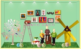 夏季秋季圣诞节小鸟笼树风车PVC雪弗板树风车幼童装橱窗装饰布置