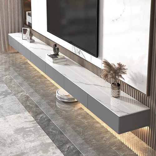 墙上电视柜悬空支架岩板