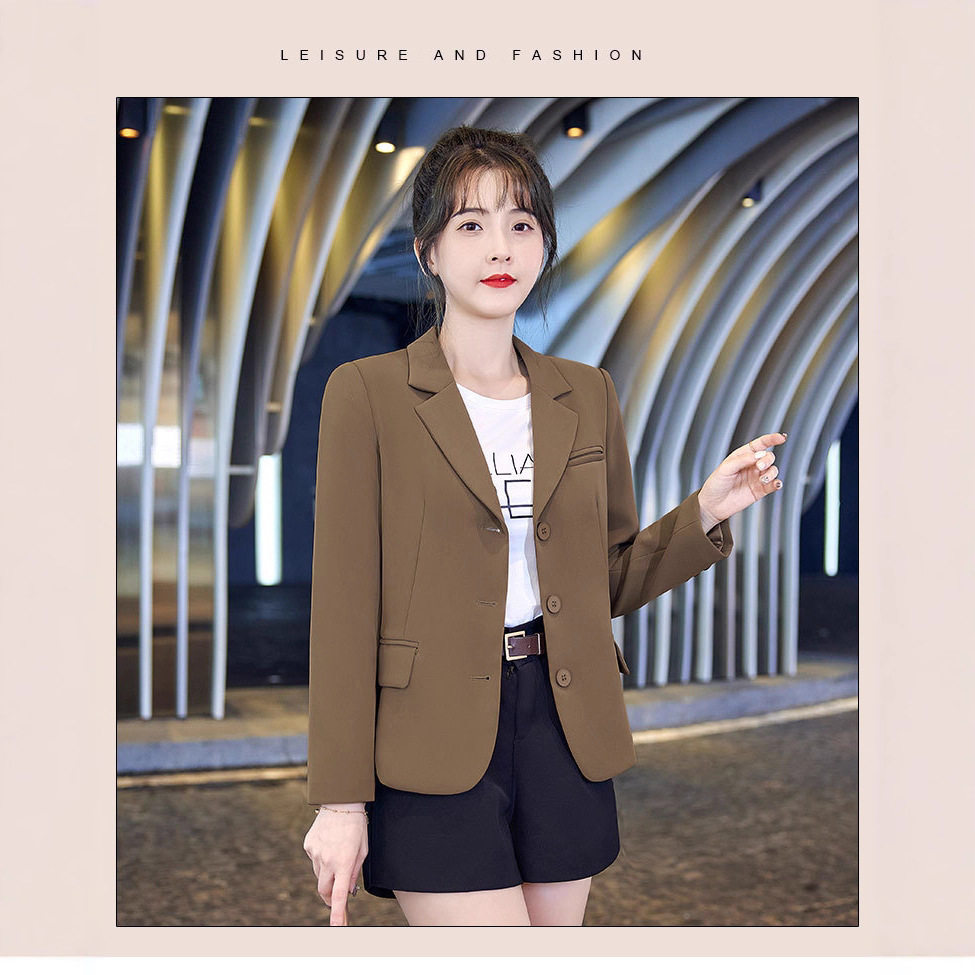 黑色西装外套女夏季春秋小个子2025新款修身短款小西服正装气质