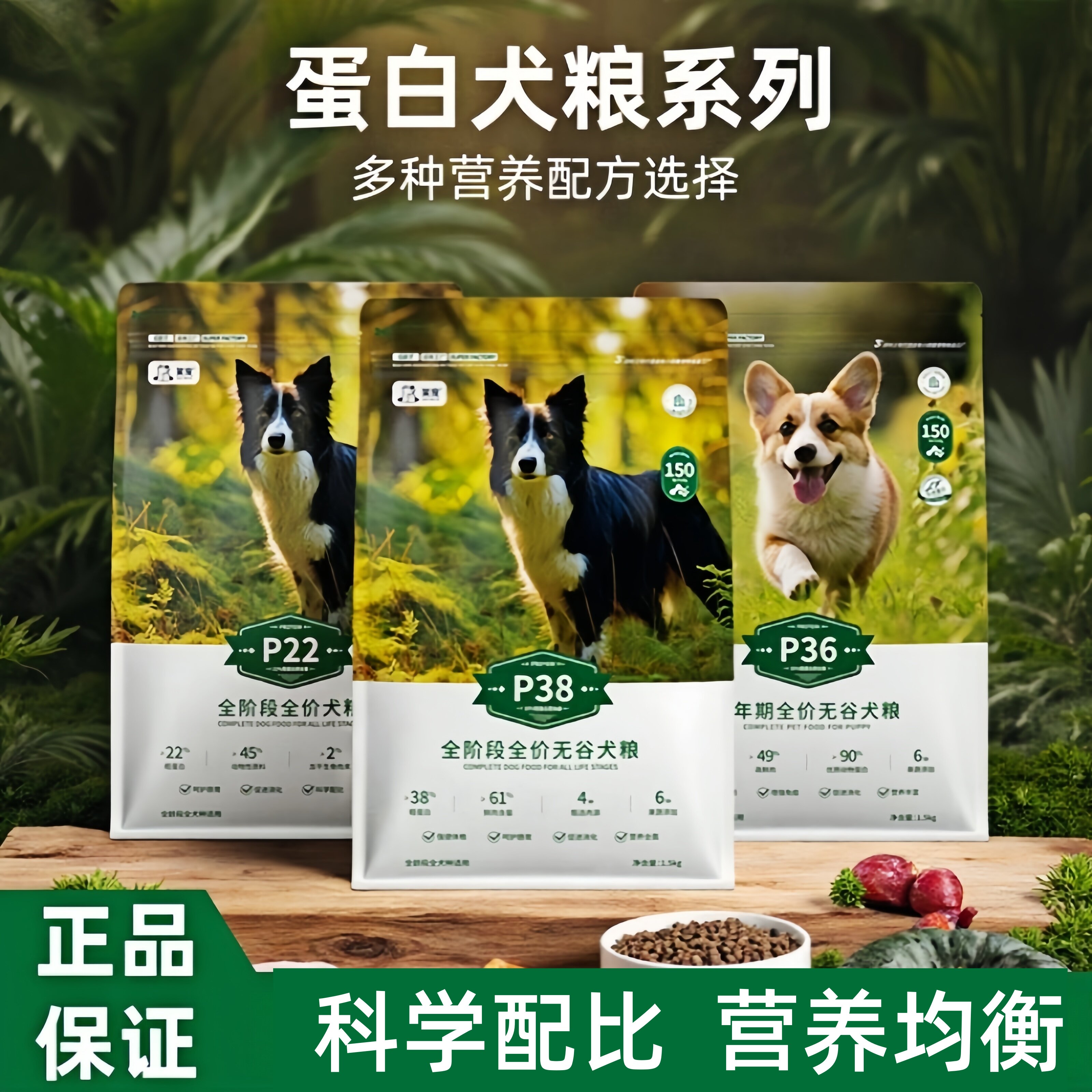 笑宠全价无谷鲜肉狗粮全阶段成幼犬粮通用型粮高蛋白营养鱼油清仓图片