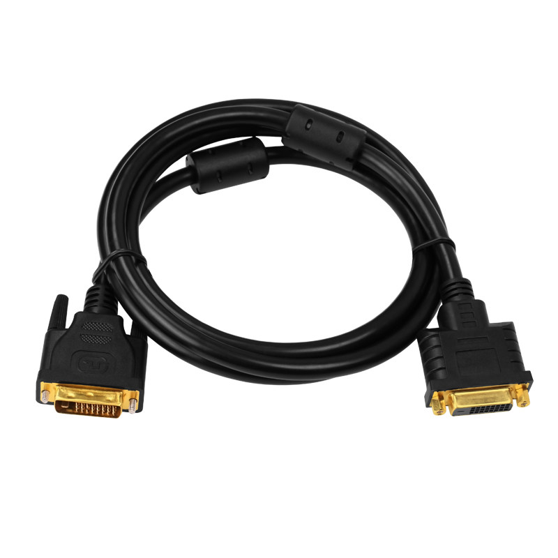 黄刀 dvi延长线 公对母 DVI-D双通道线 24K镀金 0.5m 1.5m 3m