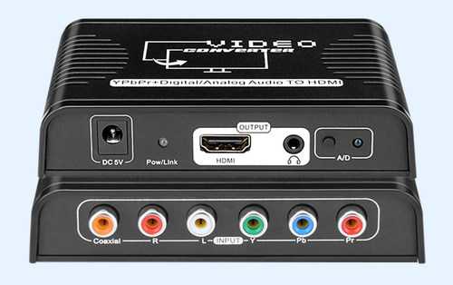 分量转HDMI高清视频转换器 PS2 WII 色差 Ypbpr转HDMI处理器1080P