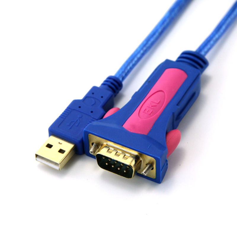 eKL 工业级USB转DB9针rs232 串口线 COM口转换线  公头串口数据线
