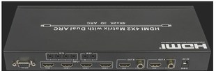 独立数字同轴音频 双向IR 高清4进2出矩阵切换器 HDMI矩阵4×2