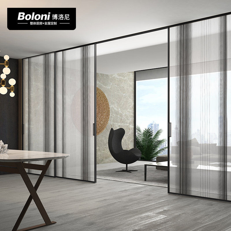 博洛尼全屋定制铝合金玻璃移门一门到顶室内门定做订金伯尔尼亚r