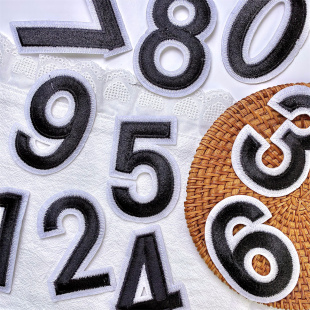 个性 饰刺绣款 创意无纺布 数字布贴外套校服衣物补丁免缝装 熨烫款