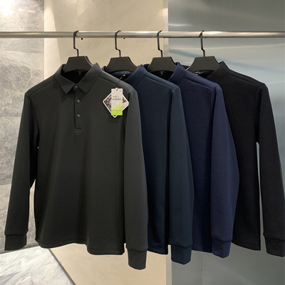 商务加厚保暖打底POLO衫长袖T恤