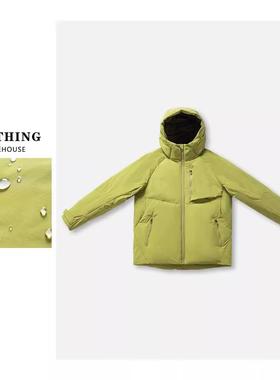 原3390！石墨烯热反射！男士冬季户外防泼水连帽保暖加厚羽绒服潮